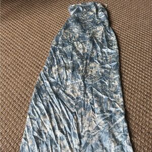 Reformation Blue and Cream Floral Dress